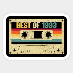 Best Of 1993 31st Birthday Gifts Cassette Tape Vintage Sticker